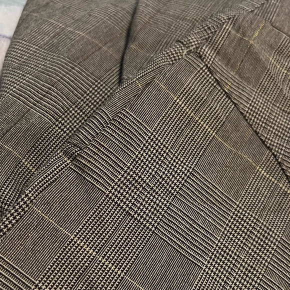 Valia high low brown and gold stretch flare skirt size L - Picture 8 of 8